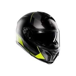 AGV TourModular Kask Perception Mat Siyah Fluo Sarı
