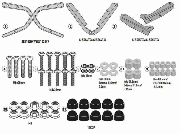 Givi Sr2163 Yamaha Mt-10 (22-23) Arka Çanta Taşıyıcı