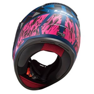 LS2 Rapid Xtreet Mat Mavi Mor Kask