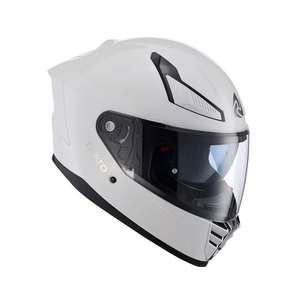 Nukrohelmet YM-853 Güneş Vizörlü Kapalı Kask Beyaz