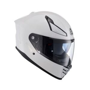Nukrohelmet YM-853 Güneş Vizörlü Kapalı Kask Beyaz