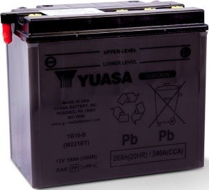 Yuasa Akü YU-YB16-B (DC) 12V 19A Kuru Şarjlı
