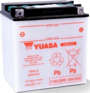 Yuasa Akü YU-YB30L-B (DC) 12V 30A Kuru Şarjlı