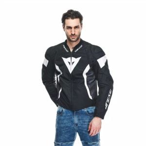 Dainese Avro 5 Tex Ceket Siyah - Beyaz