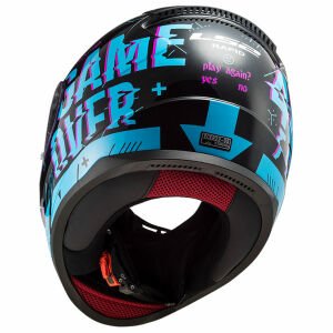 Ls2 Rapid Player Siyah Mavi Kask