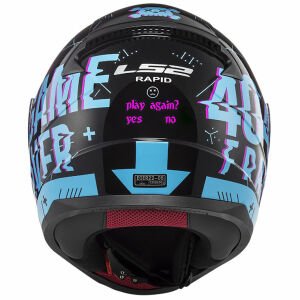 Ls2 Rapid Player Siyah Mavi Kask