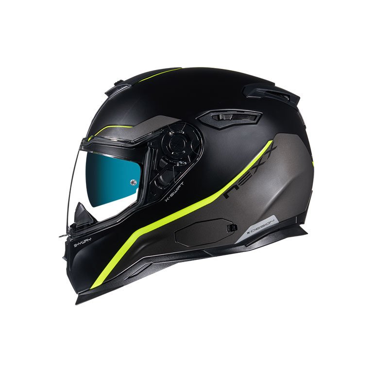 Nexx Sx.100 Skyway Kask Mat Siyah Neon Sarı