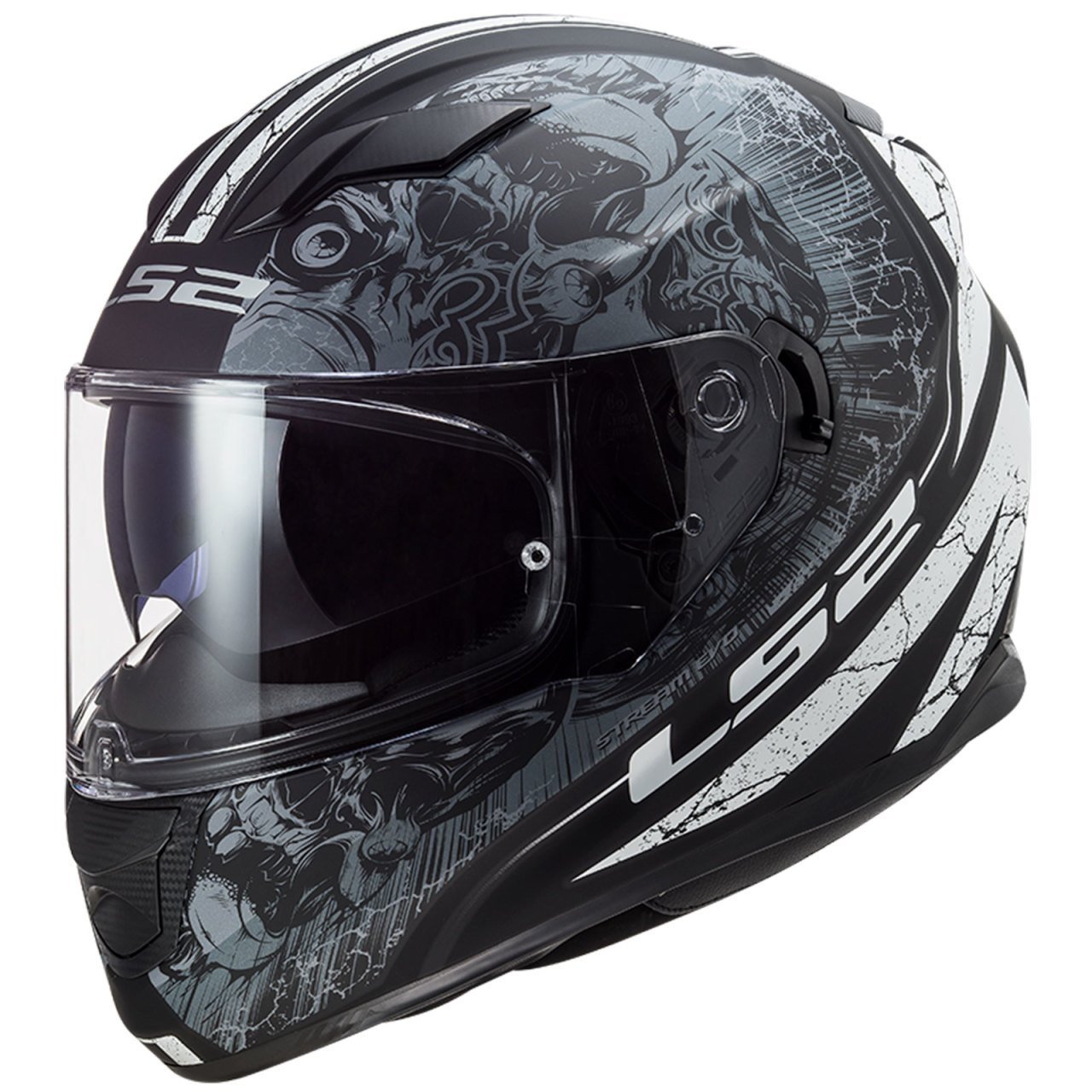 Ls2 Stream Evo Kask Throne Mat Siyah Titanium