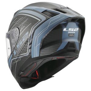 LS2 Dragon Karbon Subıc Mat Mavi Petrol Kask