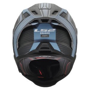 LS2 Dragon Karbon Subıc Mat Mavi Petrol Kask