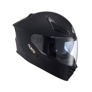 Nukrohelmet YM-853 Güneş Vizörlü Kapalı Kask Mat Siyah