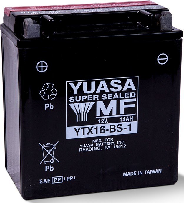 Yuasa Akü YU-YTX16-BS-1 (CP) 12V 14A Asit Paketli