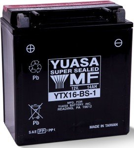 Yuasa Akü YU-YTX16-BS-1 (CP) 12V 14A Asit Paketli