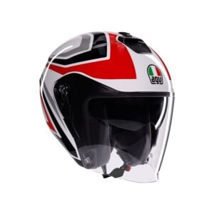 AGV Irides Tolosa Black Grey Red Açık Kask