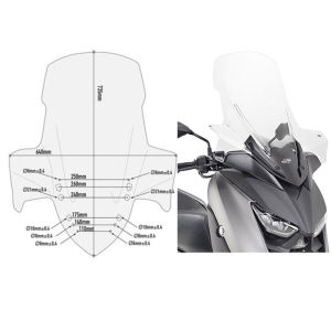 Kappa KD2136ST Yamaha X-MAX 300 Ön Cam