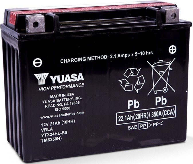 Yuasa Akü YU-YTX24HL-BS (CP) 12V 21A Asit Paketli