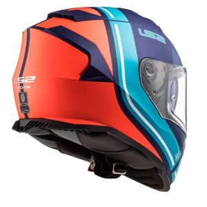 LS2 Storm 2 Kask Slant Mat Mavi-Turuncu