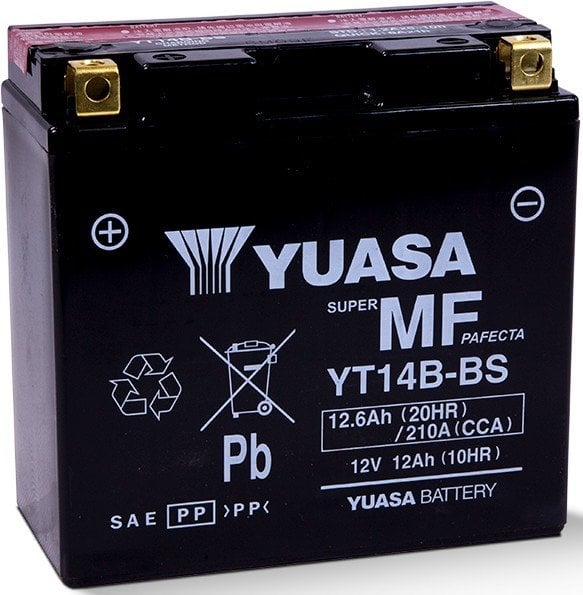 Yuasa Akü YU-YT14B-BS (CP) 12V 12A Asit Paketli
