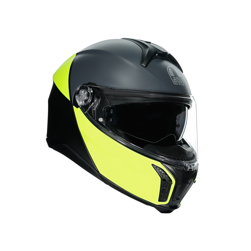 AGV TourModular Kask Balance Matt Black Yellow