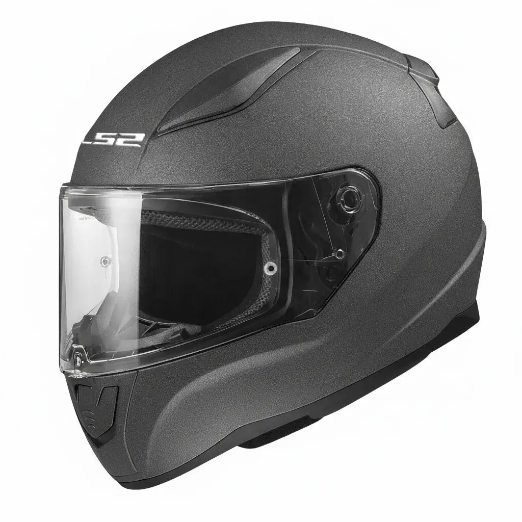 LS2 Rapid 2 Kapalı Kask Concrete Mat Siyah