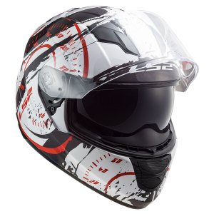 Ls2 Stream Evo Kask Tacho Beyaz Siyah Kırmızı Ls2 Stream Evo Kask Tacho Beyaz Siyah Kırmızı L