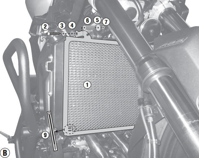 Givi PR2132 Yamaha MT-09 / MT-09 Tracer Radyatör Koruma
