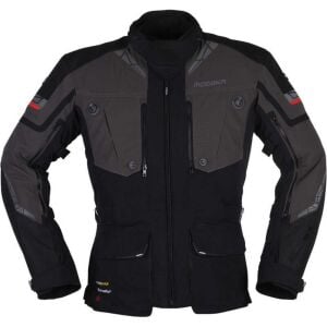 Modeka Panamericana II Waterproof Ceket Siyah Koyu Gri