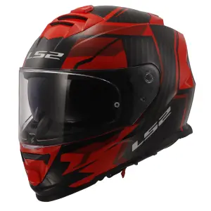 LS2 Storm 2 Kapalı Kask Tracker Siyah Kırmızı