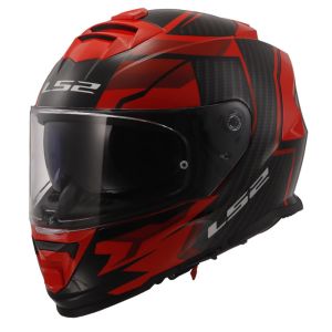 LS2 Storm 2 Tracker Siyah Kırmızı Kask