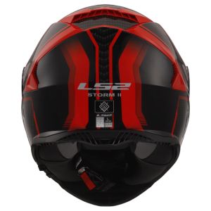 LS2 Storm 2 Tracker Siyah Kırmızı Kask