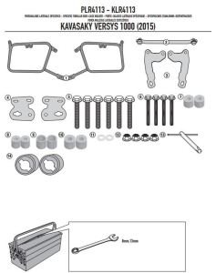 Givi PLR4113 Kawasaki Versys 1000 (15) Yan Çanta Demiri
