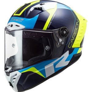 Ls2 Thunder Racing 1 Kask Mavi Sarı
