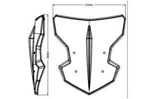 Puig 20285H Yamaha MT-25 Ön Cam