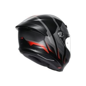 AGV K6 S Kask Karve Mat Siyah Gri Kırmızı