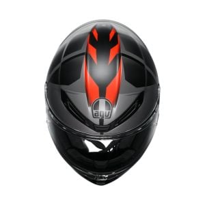 AGV K6 S Kask Karve Mat Siyah Gri Kırmızı