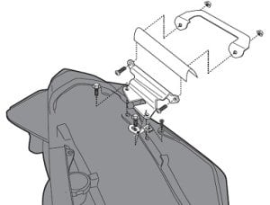 Givi 267Kit Honda Vfr 1200 F Yan Çanta Demiri Bağ. Kiti