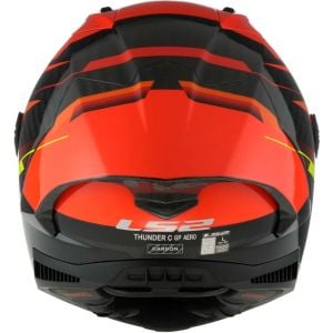 LS2 Thunder Karbon GP Aero Fire Kırmızı-Siyah Kask