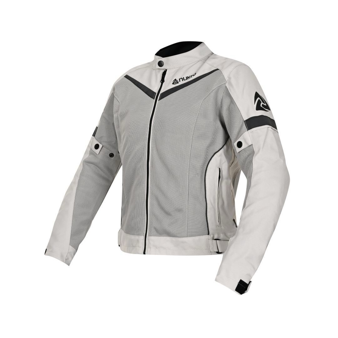 NukroWear City Yazlık Fileli Kadın Mont Gri
