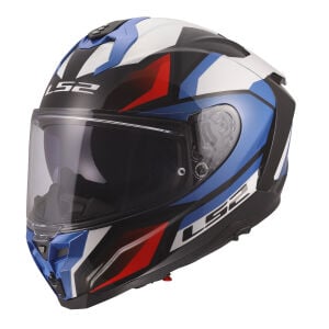 LS2 Challenger 2 Viper Beyaz Mavi Kırmızı Kask