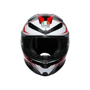 AGV K6 S Kask Karve Mat Siyah Beyaz Kırmızı