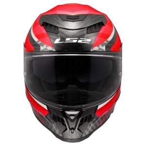 LS2 Dragon Karbon Trax Kırmızı Kask