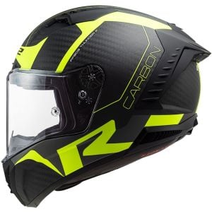 LS2 Thunder Karbon Racing 1 Mat Neon Sarı Kask