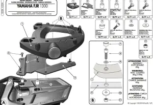 Givi E228 Yamaha FJR 1300 Arka Çanta Demiri
