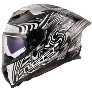LS2 Dragon Karbon Enthum Siyah Kask
