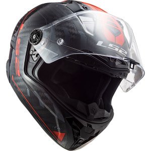 Ls2 Thunder Chase Kask Beyaz Kırmızı