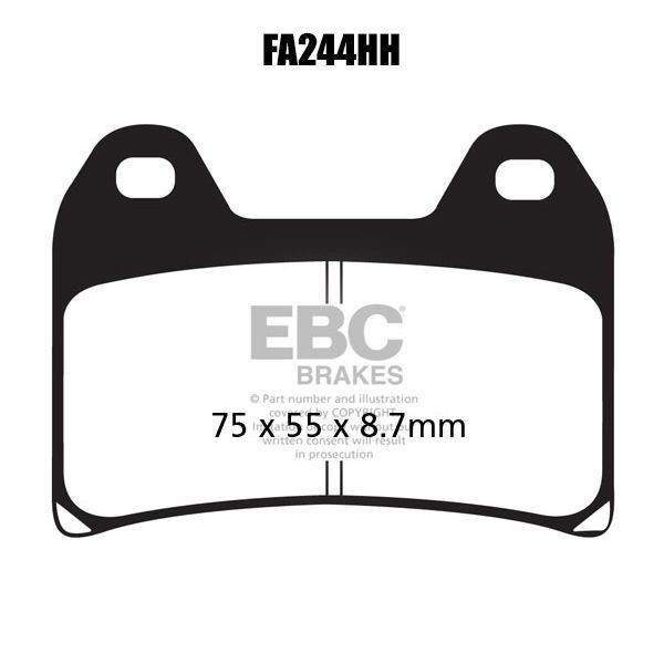 EBC FA244HH Double H Sinter Fren Balatası