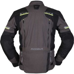 Modeka Taran Waterproof Ceket Siyah Koyu Gri