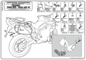 Kappa KLR6401 Triumph Tiger 800 Yan Çanta Demiri