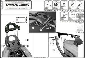 Givi 4106FZ Kawasaki Zzr 1400 (12-14) Arka Çanta Demiri