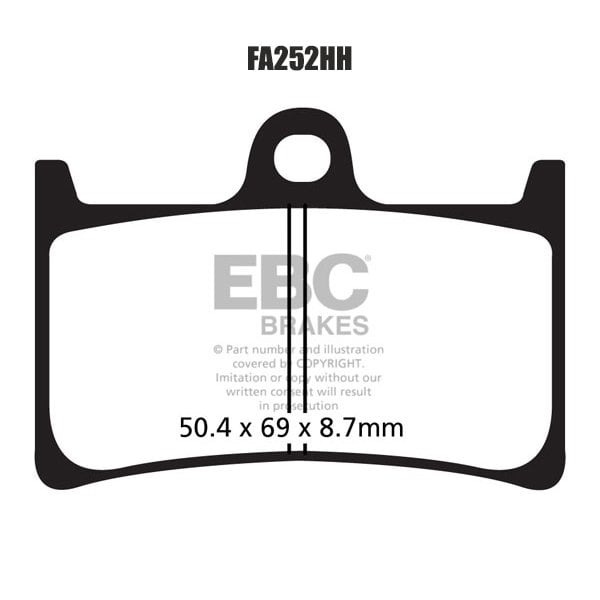 EBC FA252HH Double H Sinter Fren Balatası